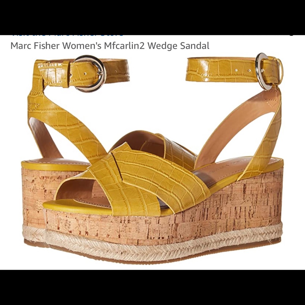 Marc Fisher wedge sandals